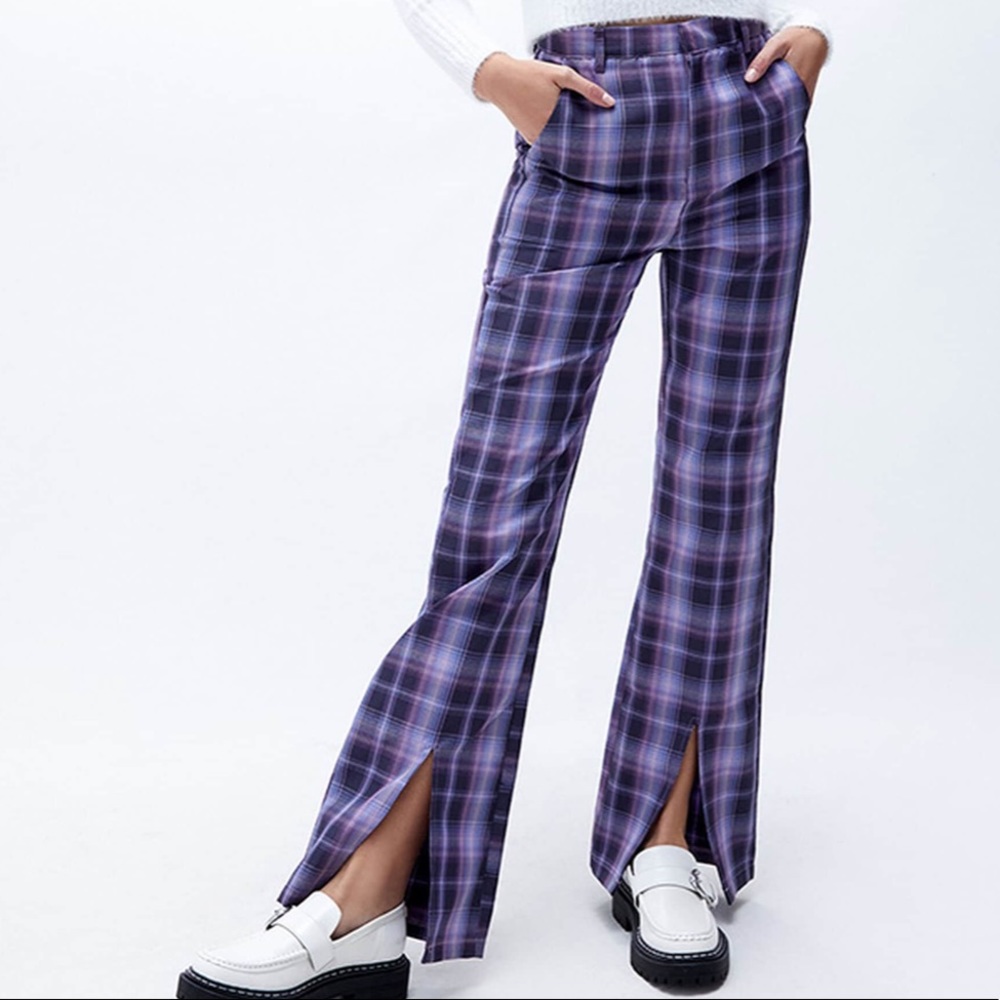 NWT PACSUN Daisy Street Purple Split Flare Pants